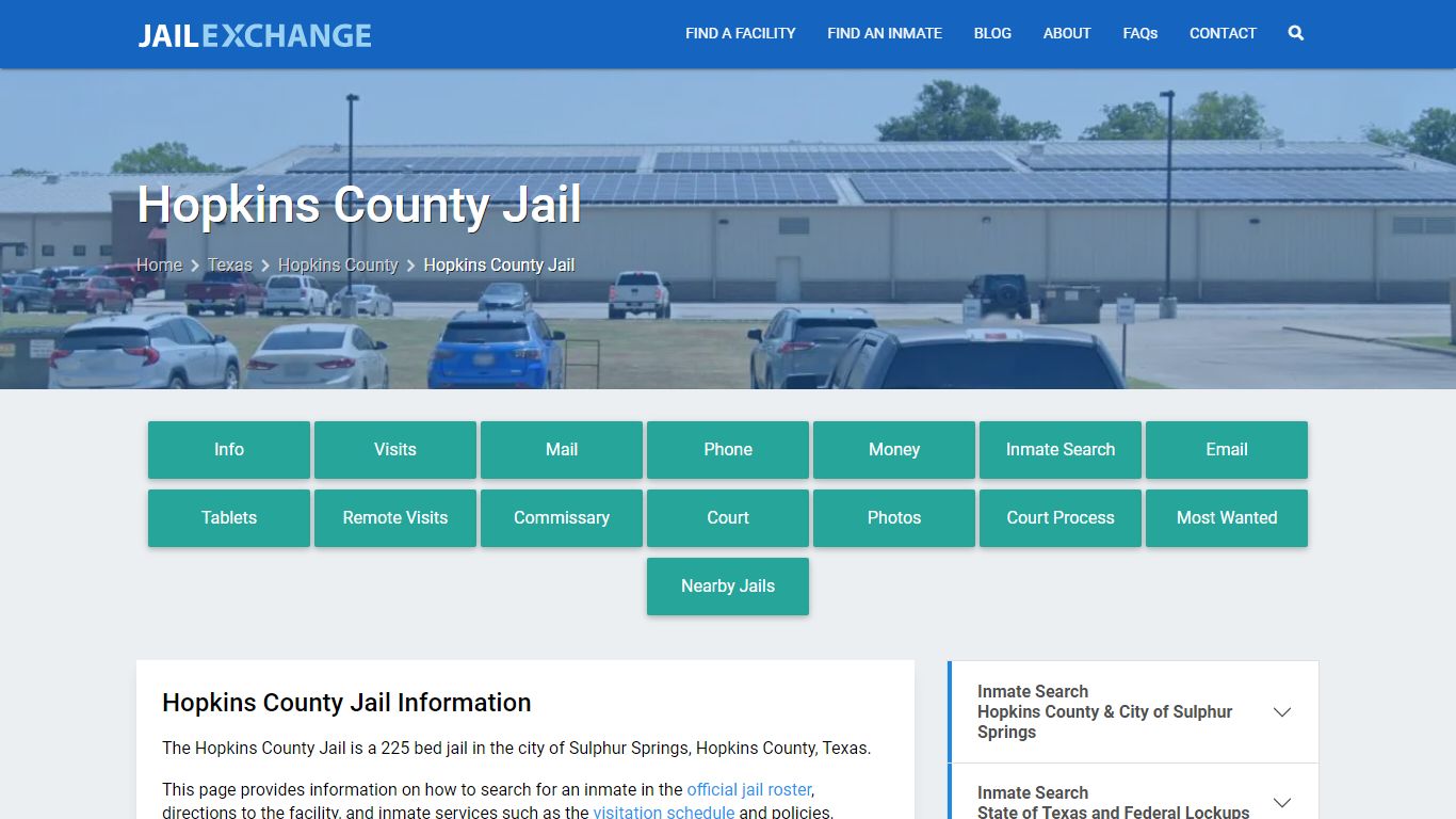 Hopkins County Jail & Sheriff TX | Booking, Visiting, Calls, Phone